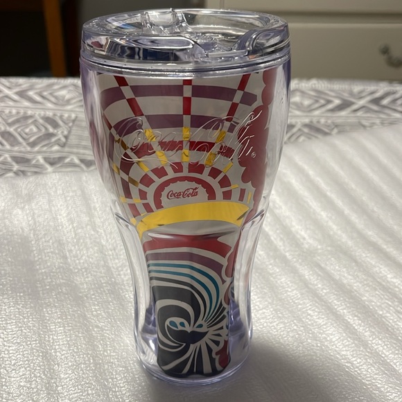 Coca-Cola Drink Tumbler Royal Caribbean International Cup Multicolor Pretty - Picture 10 of 10